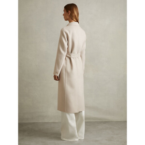 REISS MAEVE Wool Blend Double Breasted Blindseam Coat